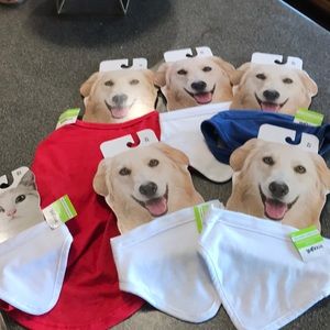 Nwt blank pet bandanas, shirt